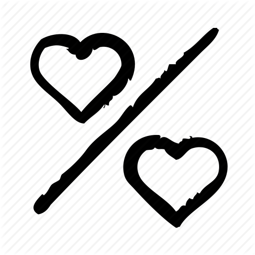 Divorce, Family, Hearts, Justice, Law, Legislation Icon