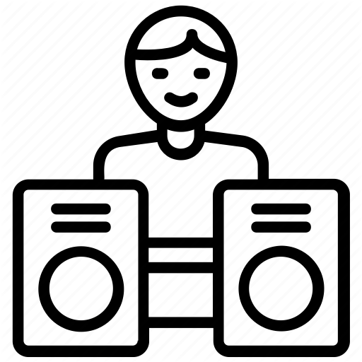 Club Dj, Dj, Dj Mixer, Dj Person, Party Dj Icon