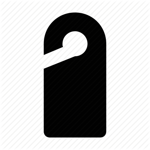 Do Not Disturb, Door Hanger, Door Label, Doorknob Hanger, Hotel