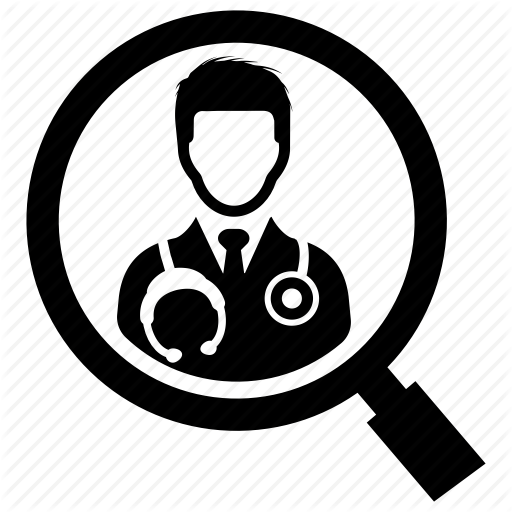 Find Doctor, Search, Stethoscope Icon