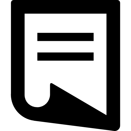 Folded Document Icon Icons Free Download