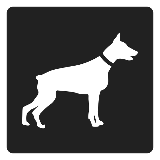 Simple Dog Square Icon