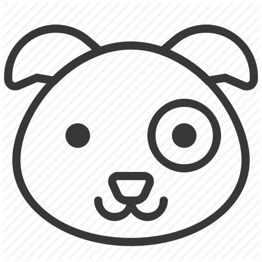 Animal, Dog, Face, Head, Pet, Zoo Icon