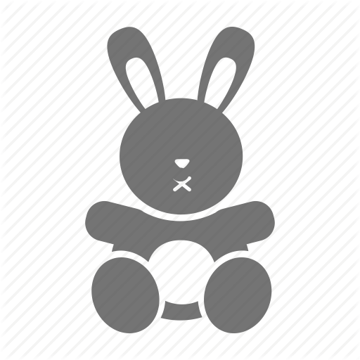 Baby, Doll, Girl, Infant, Kid, Rabbit, Toy Icon