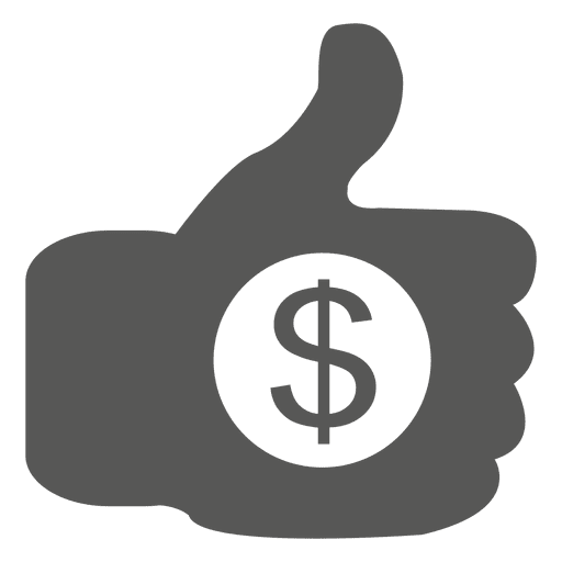 Thumbsup Dollar Icon