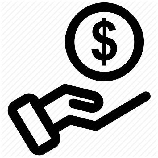 Coin, Hand And Coin, Hand Holding Dollar, Hand With Dollar Icon Icon