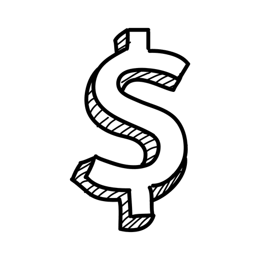 Hand Drawn Dollar Sign