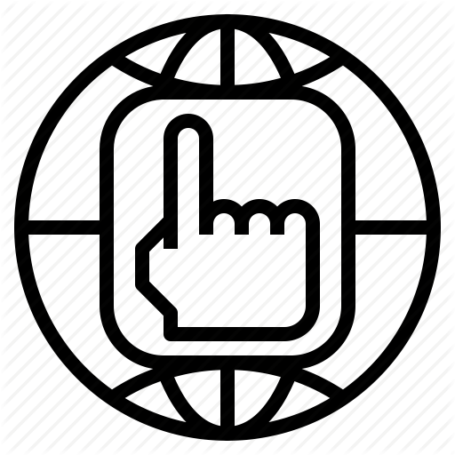 Dns, Domain, Globe, Hand, Internet, Name, System Icon