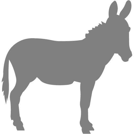 Gray Donkey Icon