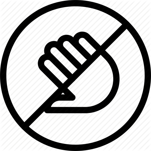 Dont, Finger, Hand, Round, Touch Icon