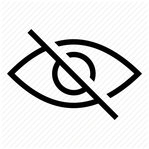 Dont Show, Eye, Invisible, Protection, View Icon