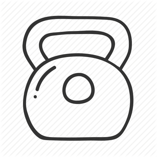 Doodle, Fitness, Hand Drawn, Health, Kattlebell, Training, Weight Icon