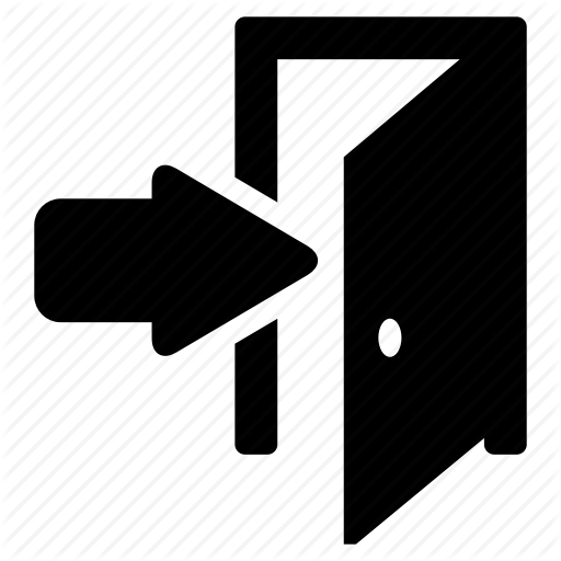 Door, Enter, Inside Icon