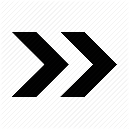 Arrow, Chevron, Double, Fat Icon