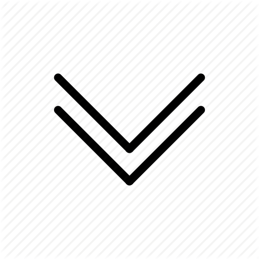 Arrow, Double, Down Icon