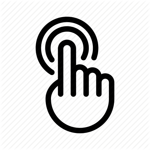 Arrow, Click, Double Click, Finger, Hand, Tap, Touch Icon