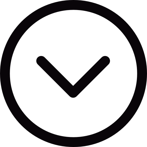 Down Arrow In Small Circle