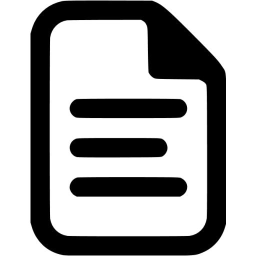 Black Document Icon