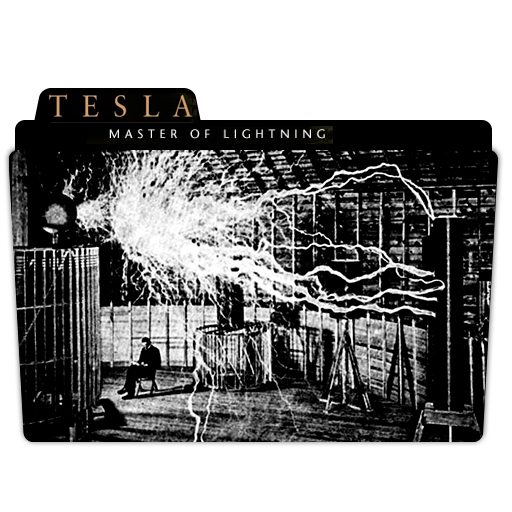 Tesla Master Of Lightning Folder Icon Movie, Tv Show, Anime