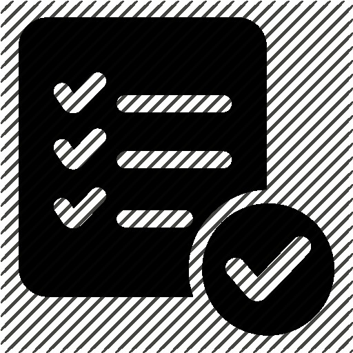 Shopping Checklist Icons Free Download Icon Black And White