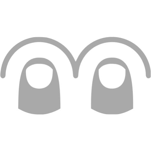 Dark Gray Two Finger Tap Icon