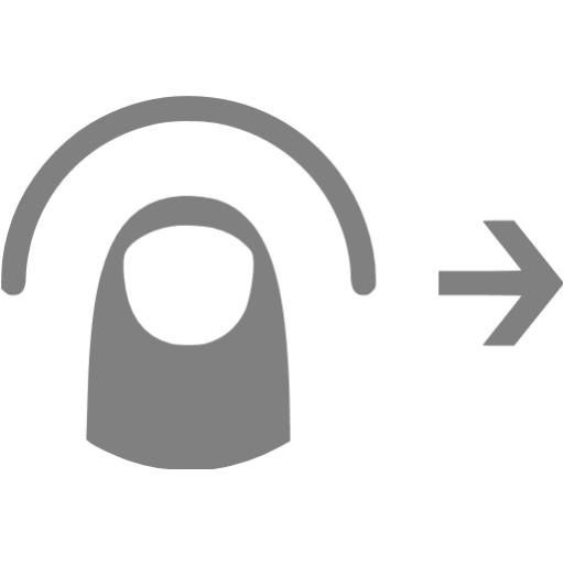 Gray Swipe Right Icon