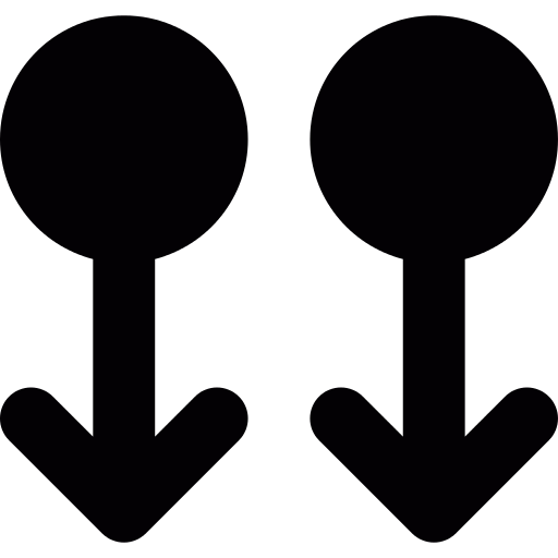 Two Arrows Pointing To Down Png Icon