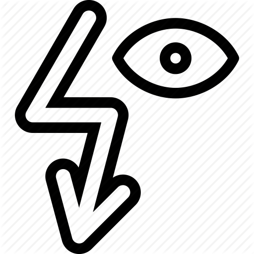 Arrow, Down, Eye, Move Icon