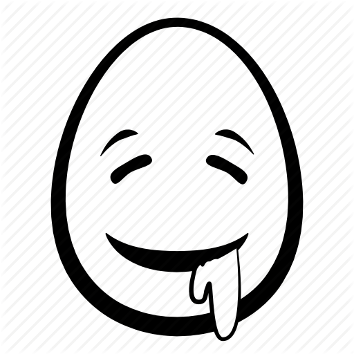 Drooling, Easter, Egg, Emoji, Face, Head Icon