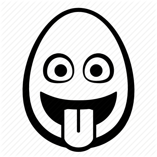 Easter, Egg, Emoji, Face, Head, Tongue Icon