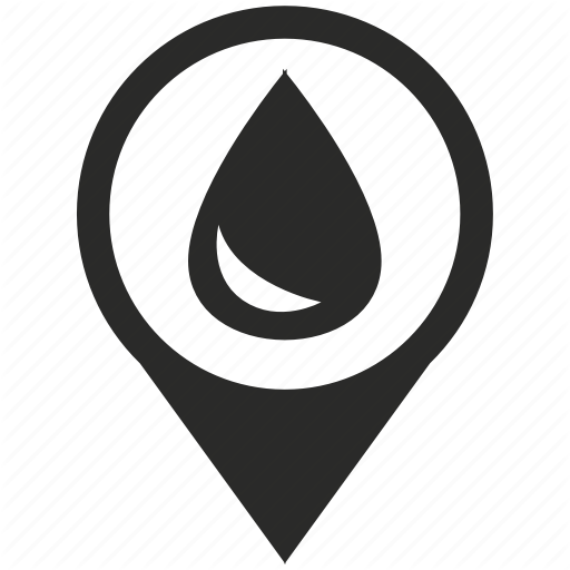 Drop, Map, Navigation, Pin, Place, Pointer, Water Icon