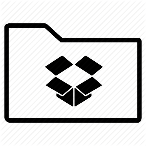 Dropbox, Folder, Line Icon