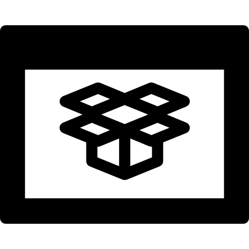 Dropbox In Browser Window Circular Symbol Icons Free Download