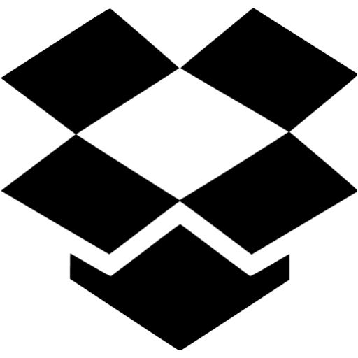 Black Dropbox Icon