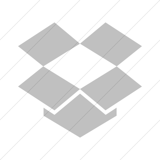 Simple Silver Foundation Social Dropbox Icon