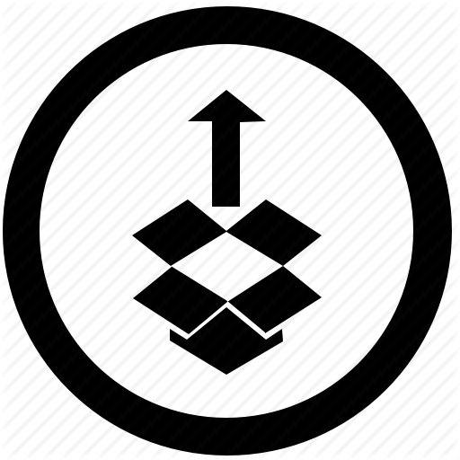 Arrow, Box, Dropbox, Install, Package, Round, Up Icon