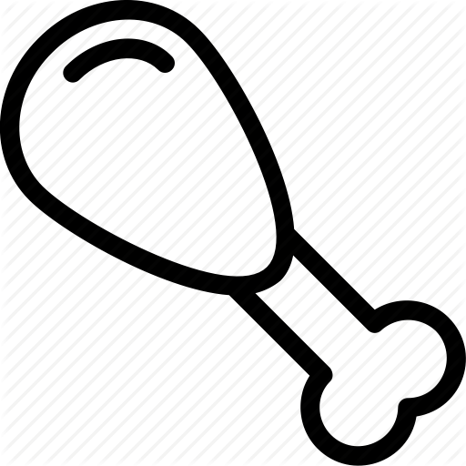 Chicken, Drumstick, Food, Leg Piece, Meat Icon