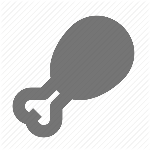 Chicken, Drumstick, Food Icon