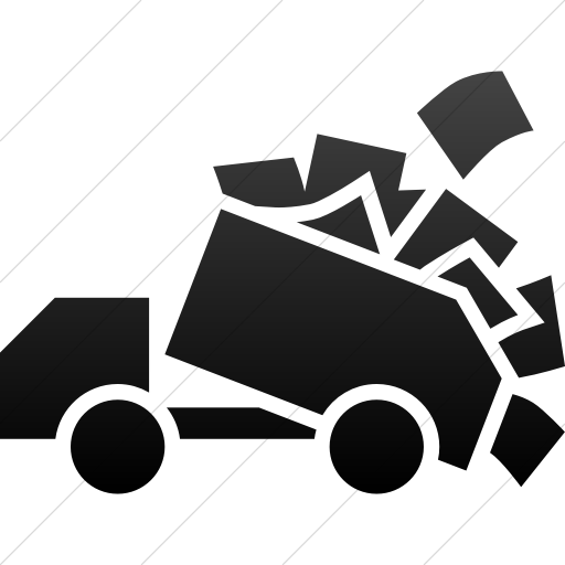 Simple Black Gradient Iconathon Document Dump Icon