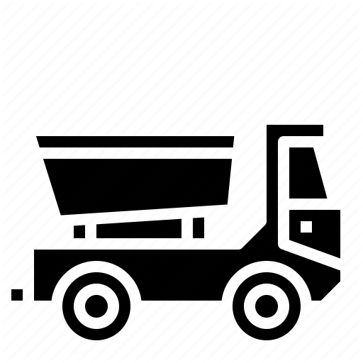 Construction, Dump, Transport, Transportation, Truck Icon