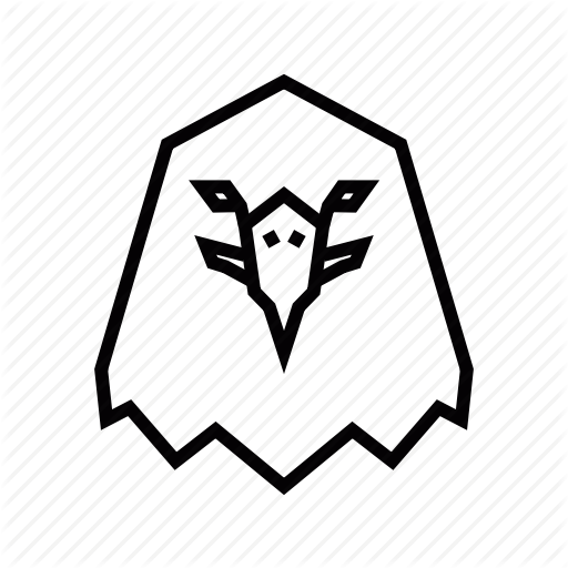 Animal, Bird, Eagle, Face, Head Icon