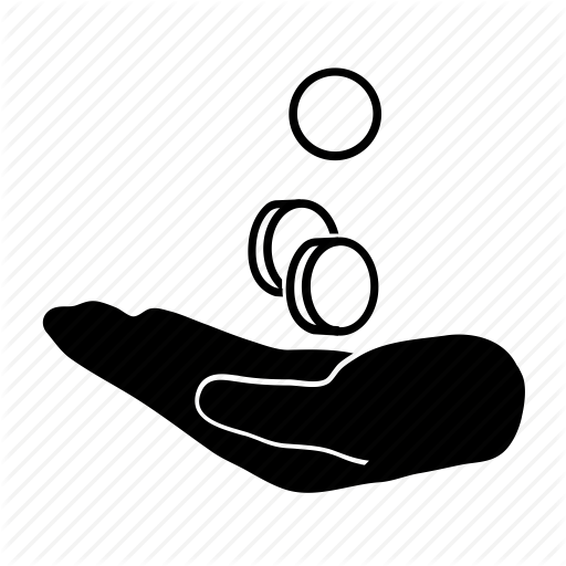 Coins, Dropping, Earn, Hand, Money, Pay, Payment Icon