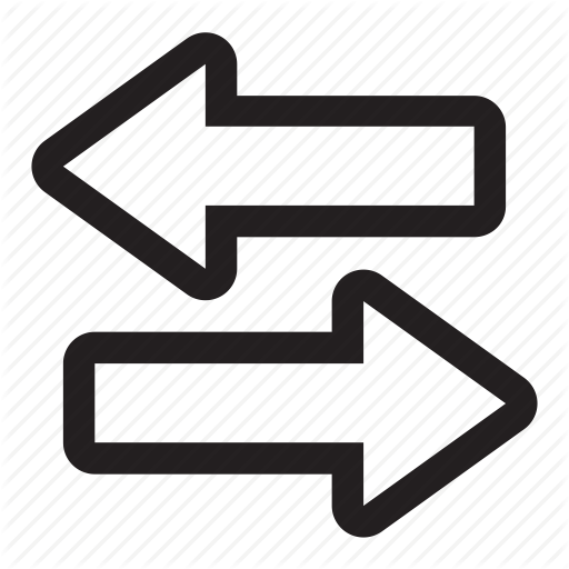 Arrows, Directions, East, Left, Right, Share, Two, Way, West Icon