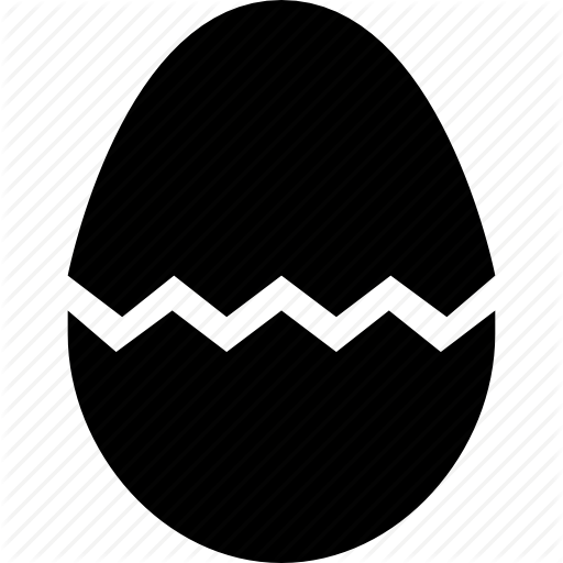 Broken Egg, Easter, Egg, Spring Icon