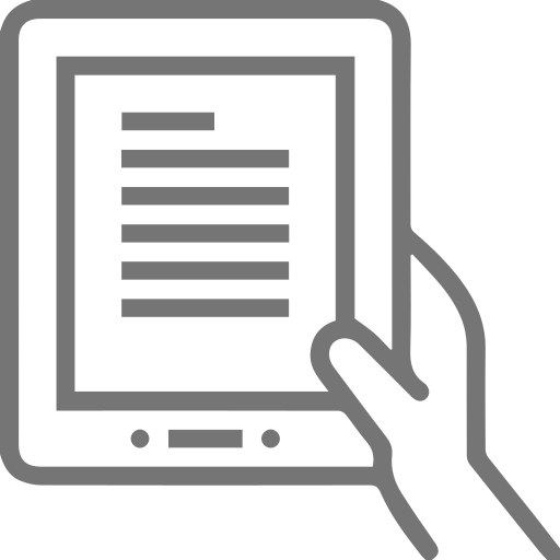 Tablet, Reading, Ebook Icon Free Of Line