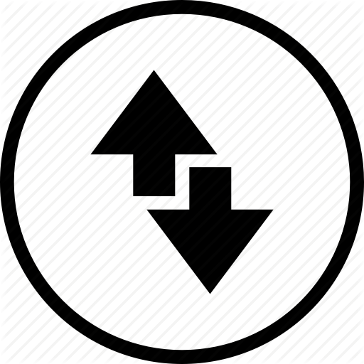 Arrow, Data, Down, Edge, Internet, Network, Up Icon