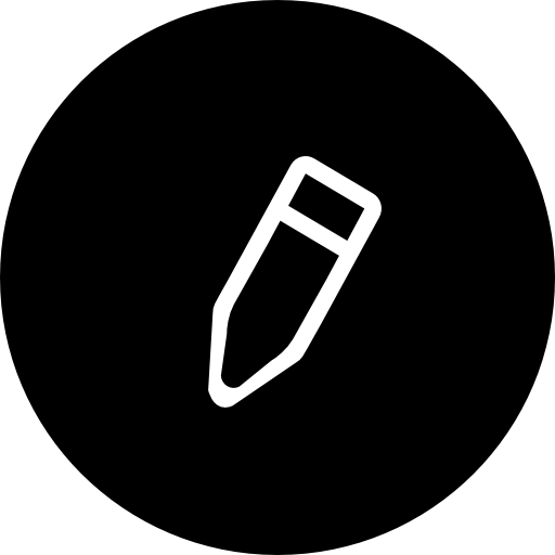 Pencil Edit Black Circular Button Interface Symbol