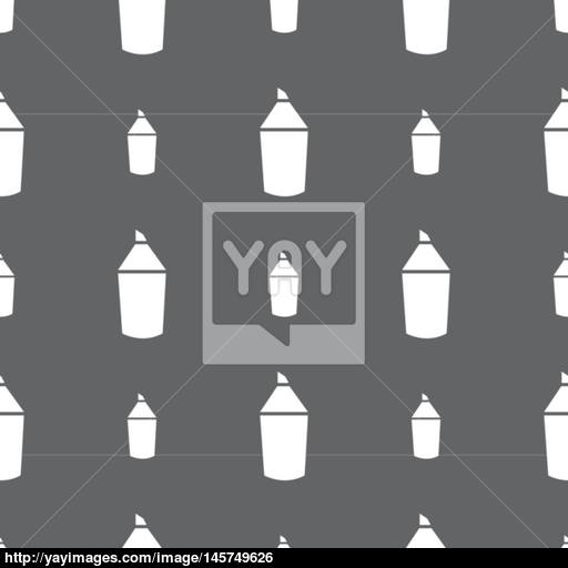 Pencil Sign Icon Edit Content Button Seamless Pattern On A Gray