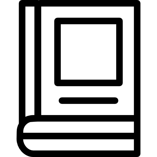 School Icon Set Black