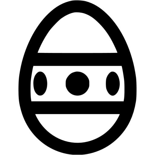 Black Easter Egg Icon